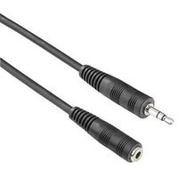 Hama Audio Ext.Cable 3.5 mm Male Plug Stereo-3.5 mm Female Jack Stereo, 5m (00043804)